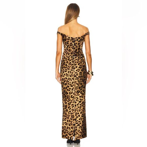 The New Arrivals by Ilkyaz Ozel Shakti Leopard gown Dress corset bustier 36 6 - Picture 3 of 12